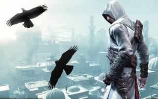 Man hooded outfit roof bird - a roof free wallpaper for desktop