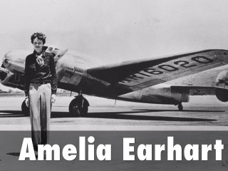 Woman airplane runway Amelia Earhart - a runway free wallpaper