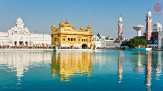 Lake cityscape bridge beach waterfront - a few person free wallpaper