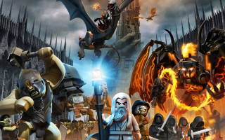 Lego dragon demon group toys - a group of legos free wallpaper
