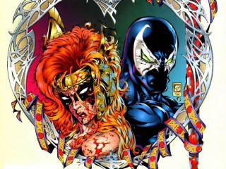 Masked figures demons drawing artwork - the other has free wallpaper