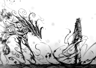 Bird long tail drawing artistic - a drawing of a bird free wallpaper