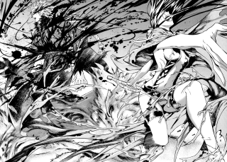 Woman bird shoulder black white - ashley wood free wallpaper