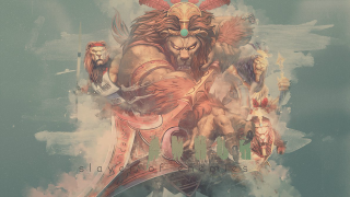 Lion sword men background sky - altichiero free wallpaper