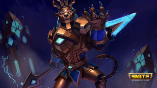 Robot sword demon face stylized - image of a robot free wallpaper