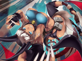 Cartoon character sword helmet girl - an anime drawing free wallpaper