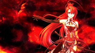 Woman red dress sword red 5 - a sword in front free wallpaper