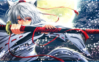 Anime character sword water full 3 - free winter wallpaper