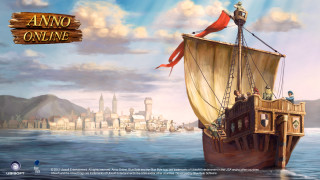 Ship banner anno online painting - a painting of a ship free wallpaper