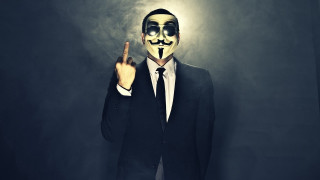 Man suit mask peace sign - u free wallpaper