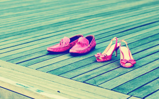 Pink shoes high heels wooden - high free wallpaper for desktop
