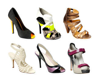 Shoes different types white background - bold shape free wallpaper