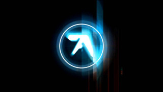 Blue circular white arrow dark - a white arrow free wallpaper