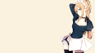 Maid outfit knife food woman - a manga drawing free wallpaper