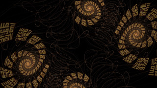 Black gold background spiral design - a spiral design free wallpaper
