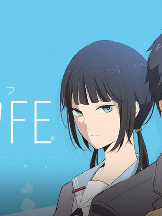 Anime characters life blue background - a couple of anime characters free wallpaper for mobile