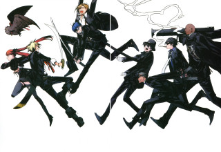 Group black white bat flying - a bat free wallpaper