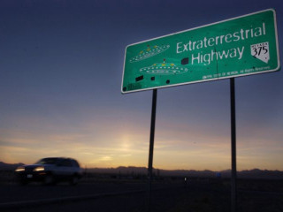 Highway sign sunset car sky - edward ruscha free wallpaper