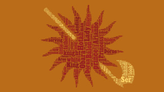 Multilingual wordcloud shapes gameofthrones illustration - different language free wallpaper