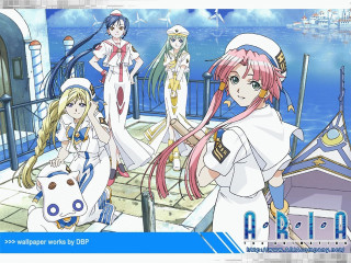 Anime girls pier long hair - a pier next free wallpaper