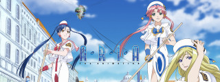 Anime characters city street sky - two anime character free wallpaper for desktop