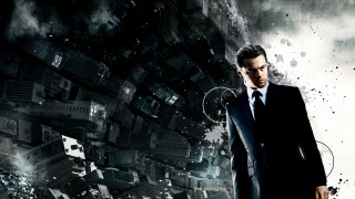 Man suit tie cityscape futuristic 2 - a futuristic design free wallpaper