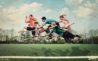 Lacrosse game group field sky - fabien charuau free wallpaper