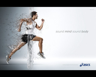 Man running water sound mind - the side of the image free wallpaper