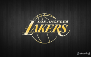 Lakers logo black background gold - official medium free wallpaper