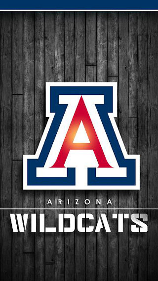 Arizona wildcats logo wooden wall - a blue border free wallpaper for mobile