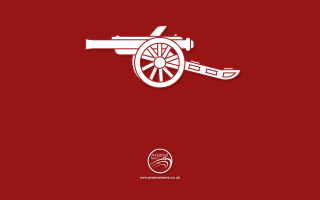 Red background white cannon white 2 - a white logo free wallpaper