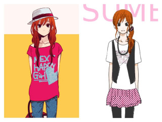 Red haired girls polka dot - hat free wallpaper for desktop