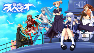 Anime girls boat clock sky - a group of anime girls free wallpaper for desktop