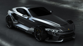 Silver sports car above dark - a shadow of the car free wallpaper