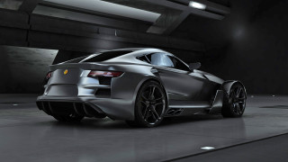 Silver sports car dark garage - a dark garage free wallpaper
