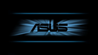 Blue black background asus light - the letter free wallpaper