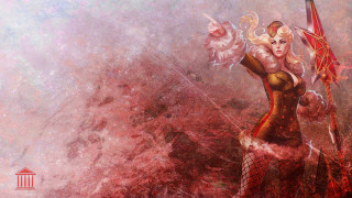 Woman umbrella fantasy art blonde - league of legends free wallpaper