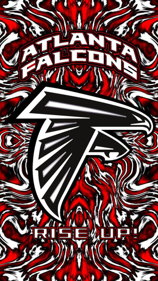 Atlanta football logo red background 3 - free fantasy wallpaper