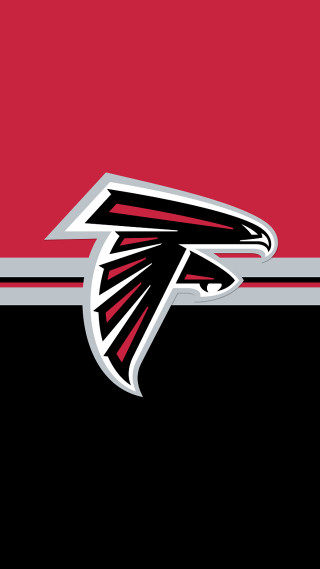 Atlanta football logo red background - dr. atl free wallpaper for mobile