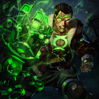 Man green light face chest - league of legends free wallpaper for tablet