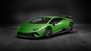 Green sports car dark room - a green sports car free wallpaper