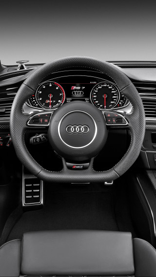 Steering wheel dashboard black leather - panfuturism free wallpaper for mobile