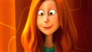Cartoon girl red hair big - long red hair free wallpaper