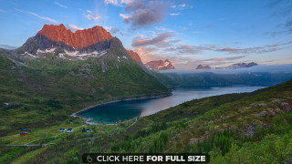 Mountain lake sunset scenery click - here free wallpaper for desktop