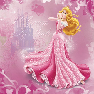 Princess pink dress castle background - a pink dress free wallpaper for tablet