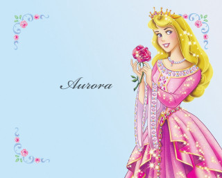Princess holding rose name card - a name free wallpaper