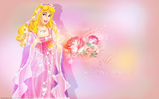 Princess flower sleeping beauty cartoon - dreamlike free wallpaper