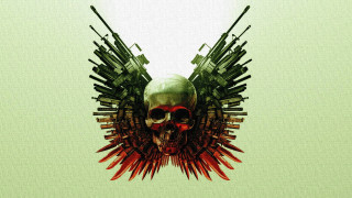 Skull guns skull head side - movie poster free wallpaper for desktop