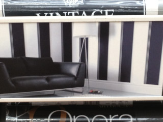 Black white striped wallpaper leather - vray free wallpaper