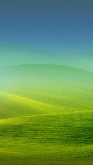 Green field blue sky lone 3 - distant free wallpaper for mobile